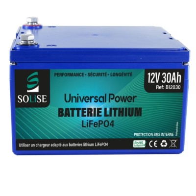 Batterie lithium 12V 30Ah LiFePO4