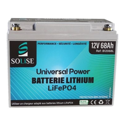 Batterie lithium 12V 68Ah LiFePO4