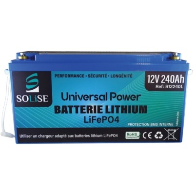 Batterie lithium 12V 240Ah LiFePO4