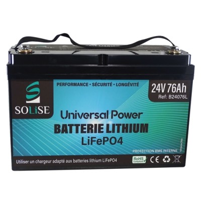 Batterie lithium 24V 76Ah LiFePO4