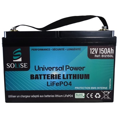 Batterie lithium 12V 152Ah LiFePO4
