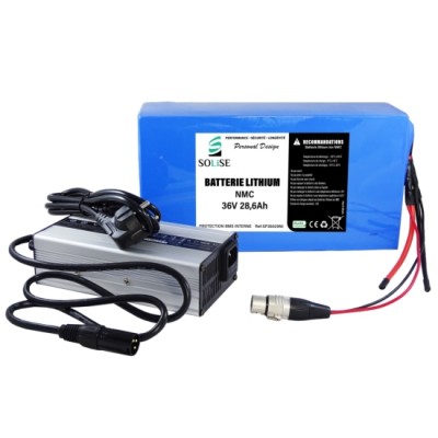 Kit batterie lithium 36V 29Ah NMC + Chargeur 5A