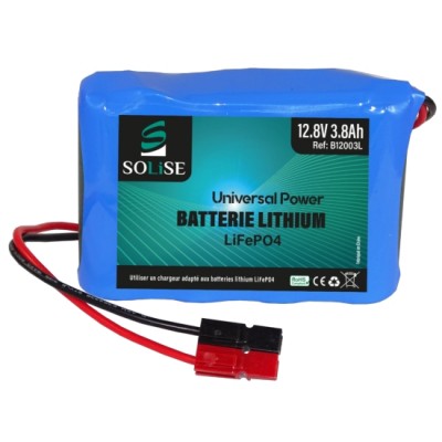 Batterie lithium 12V 3.8Ah LiFePO4 Solise