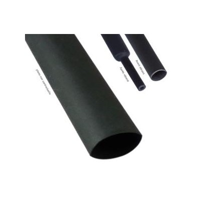 Gaine thermorétractable noire 10mm au mètre