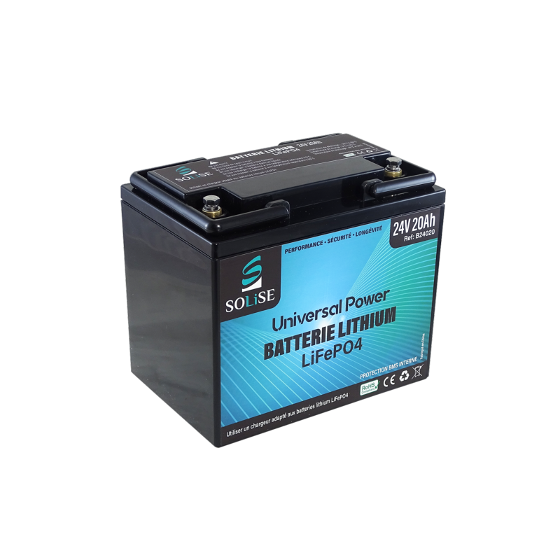 Batterie lithium 24V 60Ah - Réf. LTB24060L - Li-Tech • Des batteries lithium  sur-mesure
