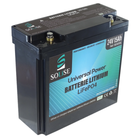 24V 15Ah LiFePO4 lithium battery